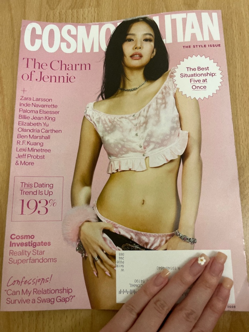 Cosmopolitan Jennie Kim Magazine Love and Relationships Issue